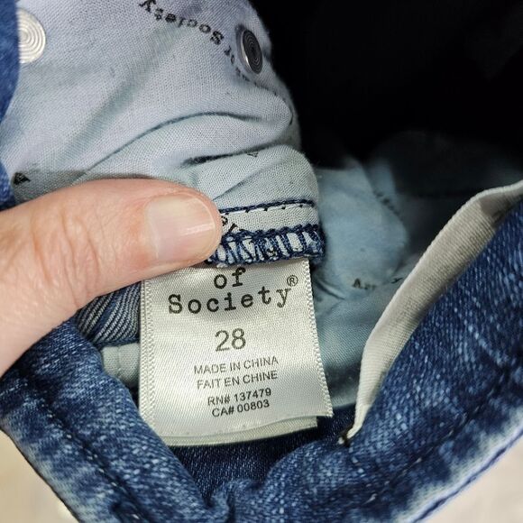 Articles of Society High Rise Button Detail Skinny Jeans Size 28 - Picture 6 of 9